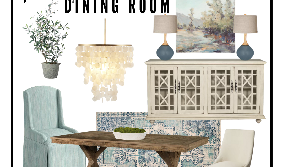 MOOD BOARD MONDAY (EXCEPT ON A TUESDAY!): TRANSITIONAL DINING ROOM